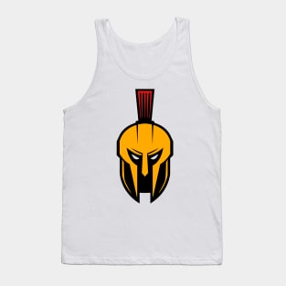 Spartan Warrior Face Logo Tank Top